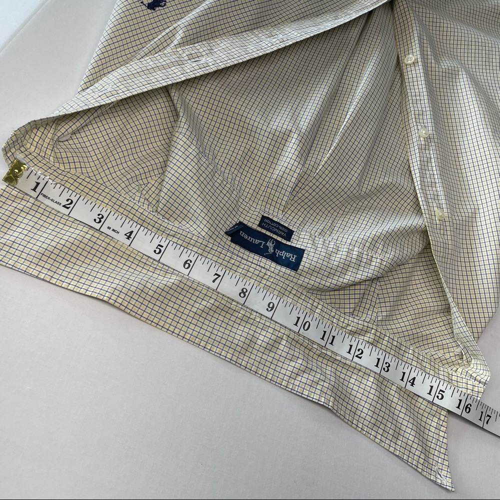 Ralph Lauren Men's Dress Casual Shirt Classic Fit Yarmouth Cotton Size 16 34-35 - Picture 16 of 16